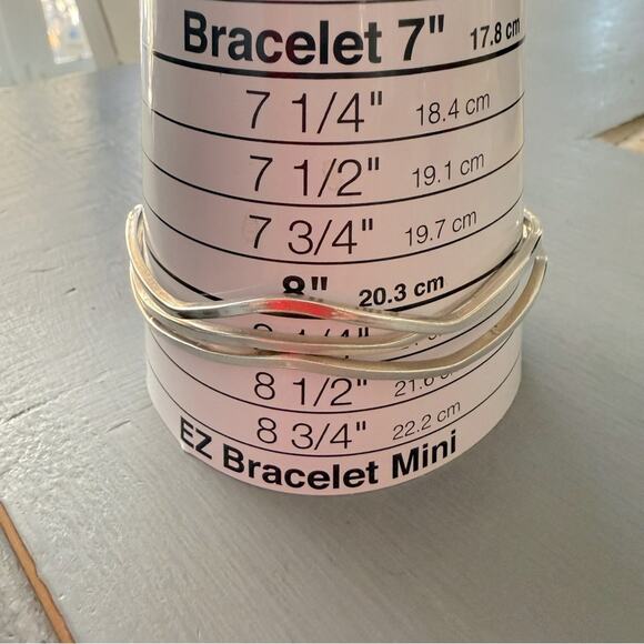 Taxco 925 Sterling Silver Minimalist Bangle Bracelets Set of 3 - Picture 5 of 9